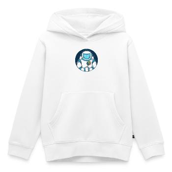 Süßer Galaxie-Astronaut - Kinder Premium Organic Hoodie - Weiß - Vorne - AI Model Kid Female (0cm)