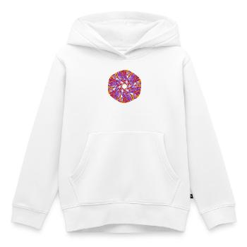 Étoile Lumineuse – Attracteur Étrange - Sweat Premium à capuche enfant bio - blanc - Devant - AI Model Kid Female (0cm)