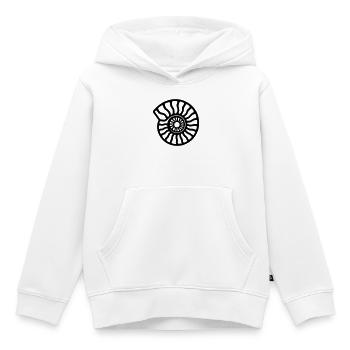 ammonite - Sweat Premium à capuche enfant bio - blanc - Devant - AI Model Kid Female (0cm)