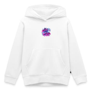 All That Jazz Musik Blumen Design - Kinder Premium Organic Hoodie - Weiß - Vorne - AI Model Kid Female (0cm)