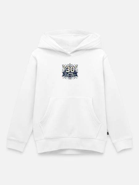 30 Jahre – Level läuft - Kinder Premium Organic Hoodie - Weiß