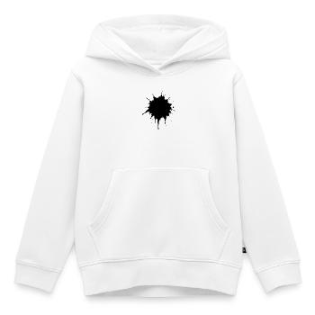 Éclaboussures d’encre - Sweat Premium à capuche enfant bio - blanc - Devant - AI Model Kid Female (0cm)