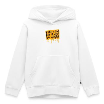Even A Bad Day Is Just 24 Hours Motivierend Spruch - Kinder Premium Organic Hoodie - Weiß - Vorne - AI Model Kid Female (0cm)