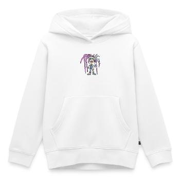 Patchwork de Héros aux tentacules pastel - Sweat Premium à capuche enfant bio - blanc - Devant - AI Model Kid Female (0cm)