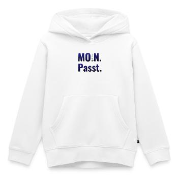 MOIN. Passt. - Kinder Premium Organic Hoodie - Weiß - Vorne - AI Model Kid Female (0cm)