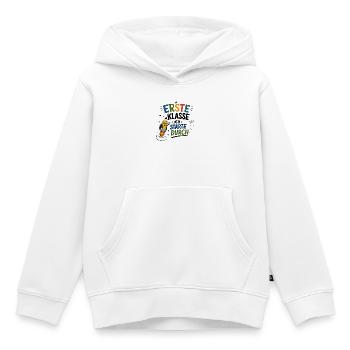 Erste Klasse Sternenstart - Kinder Premium Organic Hoodie - Weiß - Vorne - AI Model Kid Female (0cm)