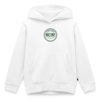 Bevor du fragst Nein freches Statement Büro Spruch - Kinder Premium Organic Hoodie - Weiß - Vorne - AI Model Kid Female (0cm)