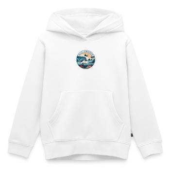 Flying Manta on Nusa Lembongan - Kinder Premium Organic Hoodie - Weiß - Vorne - AI Model Kid Female (0cm)