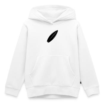 Surfbrett - Kinder Premium Organic Hoodie - Weiß - Vorne - AI Model Kid Female (0cm)