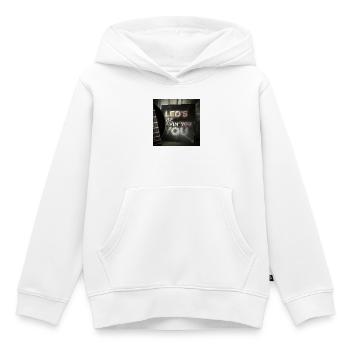 LEDS BE AVIN YOU par Mark Noone - Sweat Premium à capuche enfant bio - blanc - Devant - AI Model Kid Female (0cm)