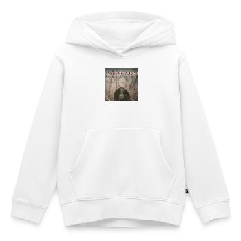 Où es-tu maintenant par Mark Noone - Sweat Premium à capuche enfant bio - blanc - Devant - AI Model Kid Female (0cm)