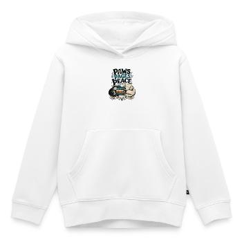Livres Animaux de compagnie Chat Chien Cadeau pour lecteurs - Sweat Premium à capuche enfant bio - blanc - Devant - AI Model Kid Female (0cm)