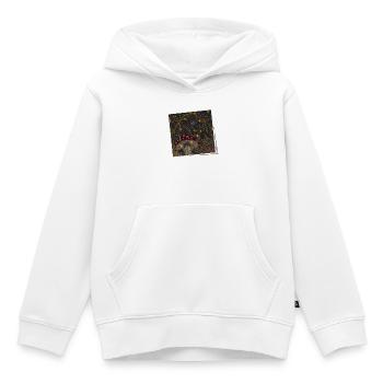 Foto mystischer Pilz Illustration - Kinder Premium Organic Hoodie - Weiß - Vorne - AI Model Kid Female (0cm)