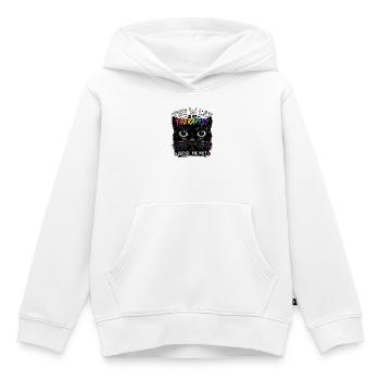Thérapie par chats : Rêves colorés de pattes - Sweat Premium à capuche enfant bio - blanc - Devant - AI Model Kid Female (0cm)