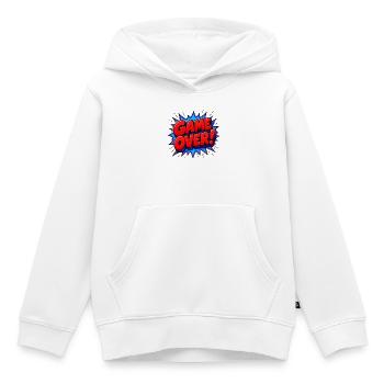 Déclaration de game over dans les comics Pop Art - Sweat Premium à capuche enfant bio - blanc - Devant - AI Model Kid Female (0cm)