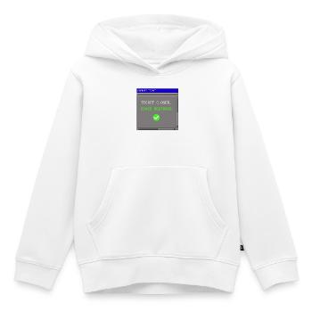 Support Ticket Closed IT Peace Restored Humor - Kinder Premium Organic Hoodie - Weiß - Vorne - AI Model Kid Female (0cm)
