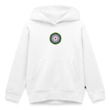 Neonstrudel im Farbrausch - Kinder Premium Organic Hoodie - Weiß - Vorne - AI Model Kid Female (0cm)