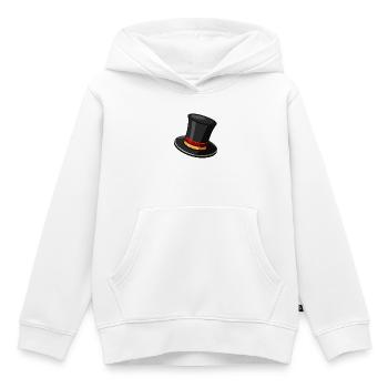 Zylinder - Kinder Premium Organic Hoodie - Weiß - Vorne - AI Model Kid Female (0cm)