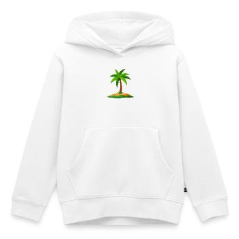 Tropische Insel - Kinder Premium Organic Hoodie - Weiß - Vorne - AI Model Kid Female (0cm)
