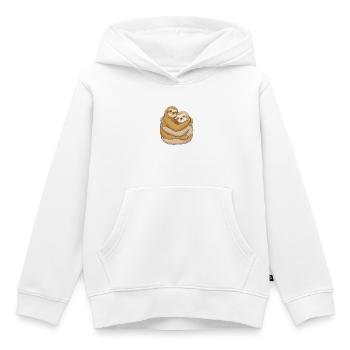 Süßes, faules Paar liebt Kuscheleinheiten - Kinder Premium Organic Hoodie - Weiß - Vorne - AI Model Kid Female (0cm)