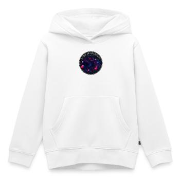 Sternennebel - Kinder Premium Organic Hoodie - Weiß - Vorne - AI Model Kid Female (0cm)