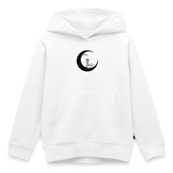 Leuchtturm in der Mondsichel - Kinder Premium Organic Hoodie - Weiß - Vorne - AI Model Kid Female (0cm)