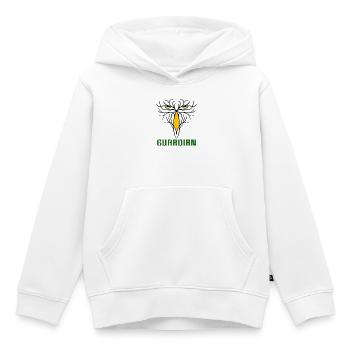 GUARDIAN - Stylisches Raubvogel - Design - Kinder Premium Organic Hoodie - Weiß - Vorne - AI Model Kid Female (0cm)