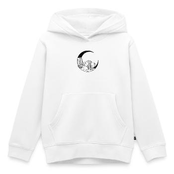 Canyon in der Mondsichel - Kinder Premium Organic Hoodie - Weiß - Vorne - AI Model Kid Female (0cm)