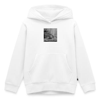 Vintage Mandarine - Kinder Premium Organic Hoodie - Weiß - Vorne - AI Model Kid Female (0cm)