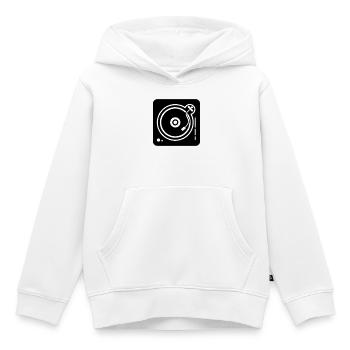 DJ-Plattenspieler - Kinder Premium Organic Hoodie - Weiß - Vorne - AI Model Kid Female (0cm)