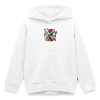 Ich probier das einfach mal - Kinder Premium Organic Hoodie - Weiß - Vorne - AI Model Kid Female (0cm)