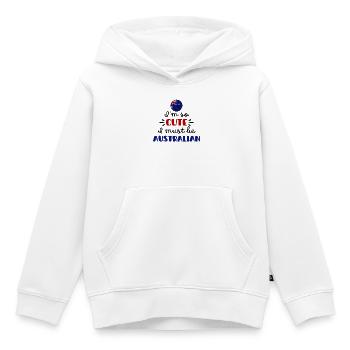 Ich bin so süß, ich muss Australier sein – Baby & Kinder - Kinder Premium Organic Hoodie - Weiß - Vorne - AI Model Kid Female (0cm)
