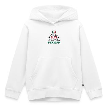 Ich bin so süß, ich muss Mexikaner sein – Baby & Kinder - Kinder Premium Organic Hoodie - Weiß - Vorne - AI Model Kid Female (0cm)