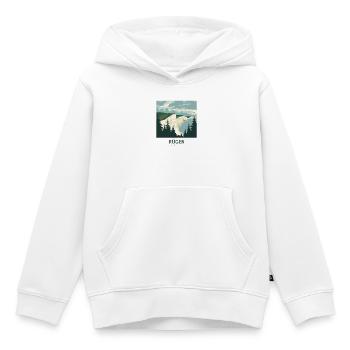 Rügen Germany | Vintage Coastal Poster - Kinder Premium Organic Hoodie - Weiß - Vorne - AI Model Kid Female (0cm)
