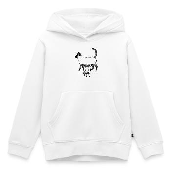 SIAMES-KATZE – MUTTER - Kinder Premium Organic Hoodie - Weiß - Vorne - AI Model Kid Female (0cm)