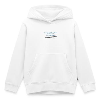 Wenn du ein Experte darin bist, schlechte Entscheidungen zu treffen - Kinder Premium Organic Hoodie - Weiß - Vorne - AI Model Kid Female (0cm)