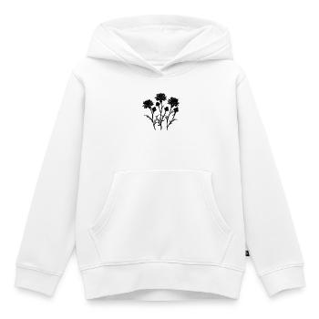 Botanische Kornblume - Kinder Premium Organic Hoodie - Weiß - Vorne - AI Model Kid Female (0cm)