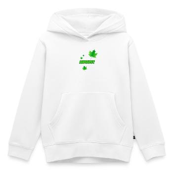 Geschenk für August - Kinder Premium Organic Hoodie - Weiß - Vorne - AI Model Kid Female (0cm)
