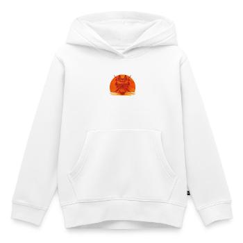 Wächter des Sonnenuntergangsdrachens 侍 - Kinder Premium Organic Hoodie - Weiß - Vorne - AI Model Kid Female (0cm)