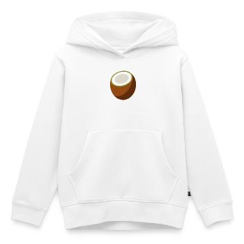 Kokosnuss - Kinder Premium Organic Hoodie - Weiß - Vorne - AI Model Kid Female (0cm)