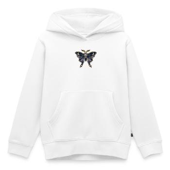 Kosmischer Nachtfalter - Kinder Premium Organic Hoodie - Weiß - Vorne - AI Model Kid Female (0cm)