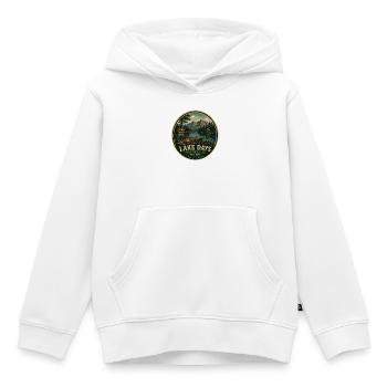 Lake Days Vintage-Abenteuergrafik - Kinder Premium Organic Hoodie - Weiß - Vorne - AI Model Kid Female (0cm)