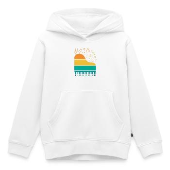 Piano Piano Musician Gift Gift Idea - Kids Premium Organic Hoodie - white - Front - AI Model Kid Female (0cm)