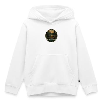 Weekend Escape Vintage-Abenteuer-Grafik - Kinder Premium Organic Hoodie - Weiß - Vorne - AI Model Kid Female (0cm)