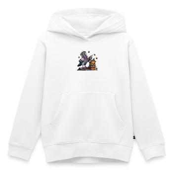 Pigeon as beekeeper at the beehive on the roof - Kids Premium Organic Hoodie - white - Front - AI Model Kid Female (0cm)