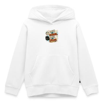 Back to School – Back to Chaos - Kinder Premium Organic Hoodie - Weiß - Vorne - AI Model Kid Female (0cm)