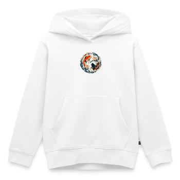 KoiKreis Lotus YinYang - Kinder Premium Organic Hoodie - Weiß - Vorne - AI Model Kid Female (0cm)