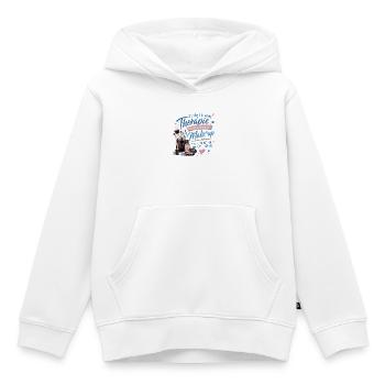 Ich brauche Make-up statt Therapie - Kinder Premium Organic Hoodie - Weiß - Vorne - AI Model Kid Female (0cm)