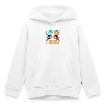 This Is My Last Trip Retro Urlaub - Kinder Premium Organic Hoodie - Weiß - Vorne - AI Model Kid Female (0cm)