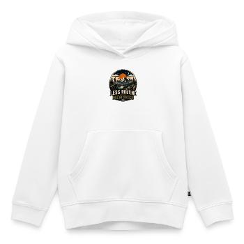 Weniger Routine Mehr Erinnerungen - Kinder Premium Organic Hoodie - Weiß - Vorne - AI Model Kid Female (0cm)